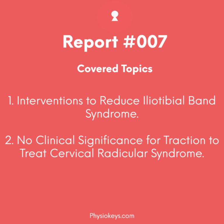 #007- Articles on Iliotibial Band Syndrome and CRS.