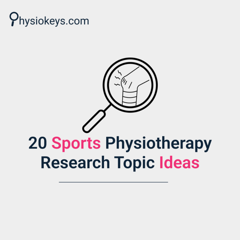 20 Sports Physiotherapy Research Topic Ideas